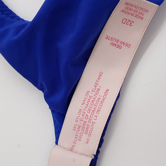 Victoria's Secret Lightly Lined Demi T-Shirt  Bra Blue 32D - Picture 8 of 9